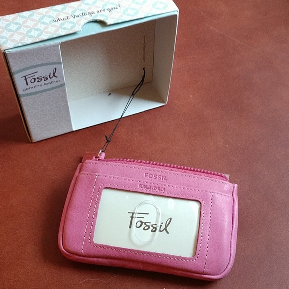 BNWT pink wallet, coin purse Genuine Leather - Picture 3 of 3